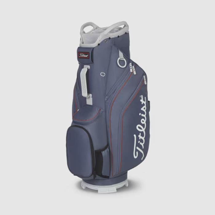 超高級美品 Titleist 高級エナメル/キャディ/ ネイビー/ピンク Amazon