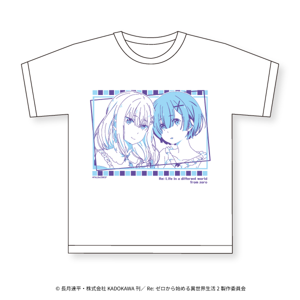 Re:ゼロから始める異世界生活からTシャツ第2弾が登場！！｜トピックス