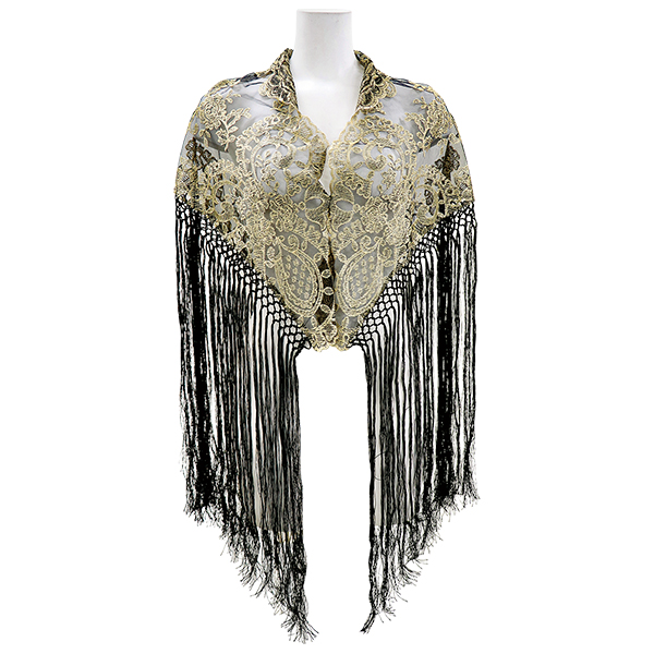 69C01 レースシージョ 黒×ゴールド | ファルーカ・セレクトショップ