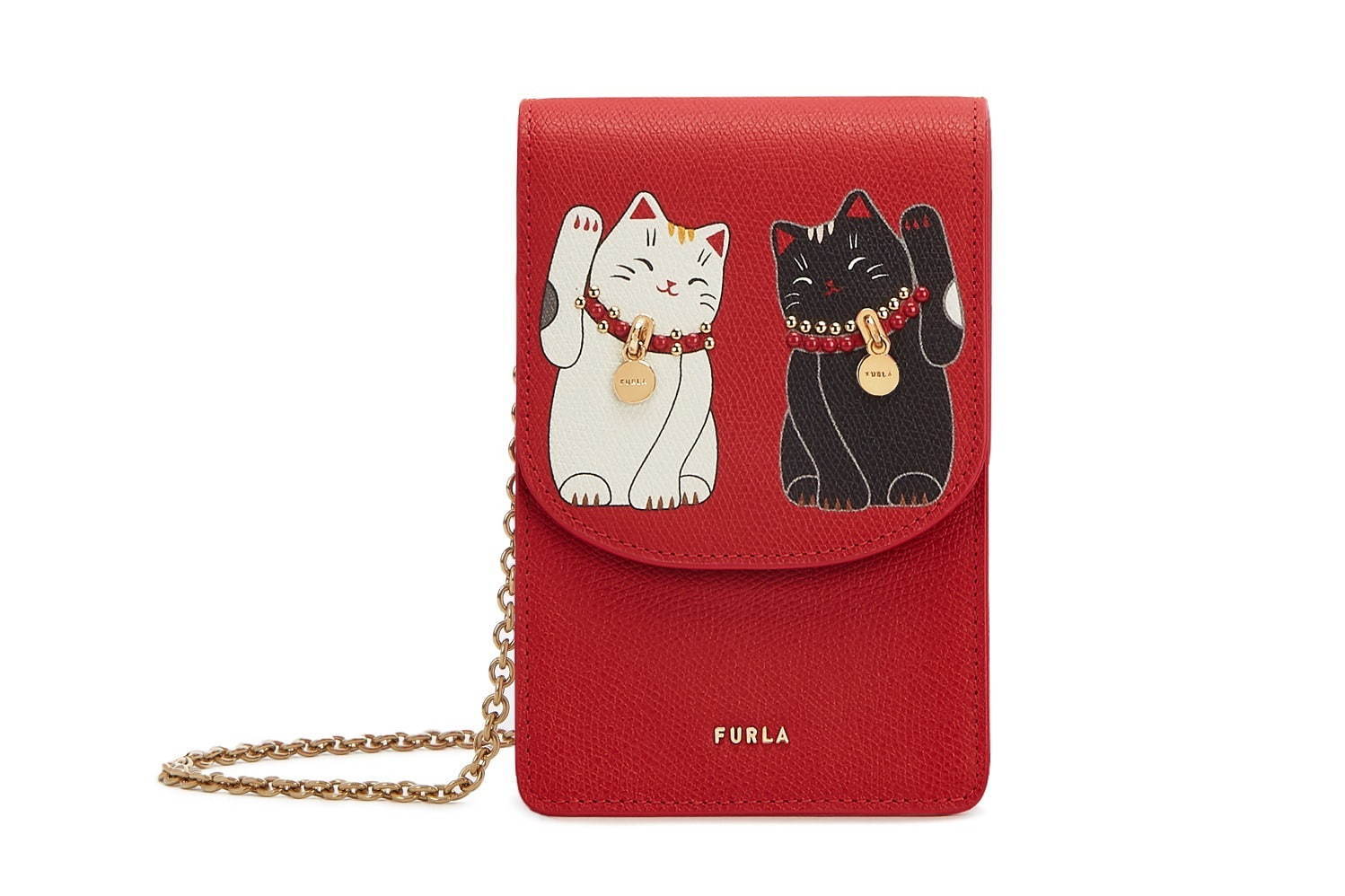 フルラ“開運”の象徴「招き猫」チェーンバッグや財布、ラッキーカラー