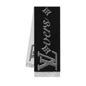 ルイ・ヴィトン「LV Vers」描いたメンズマフラー、カシミヤの