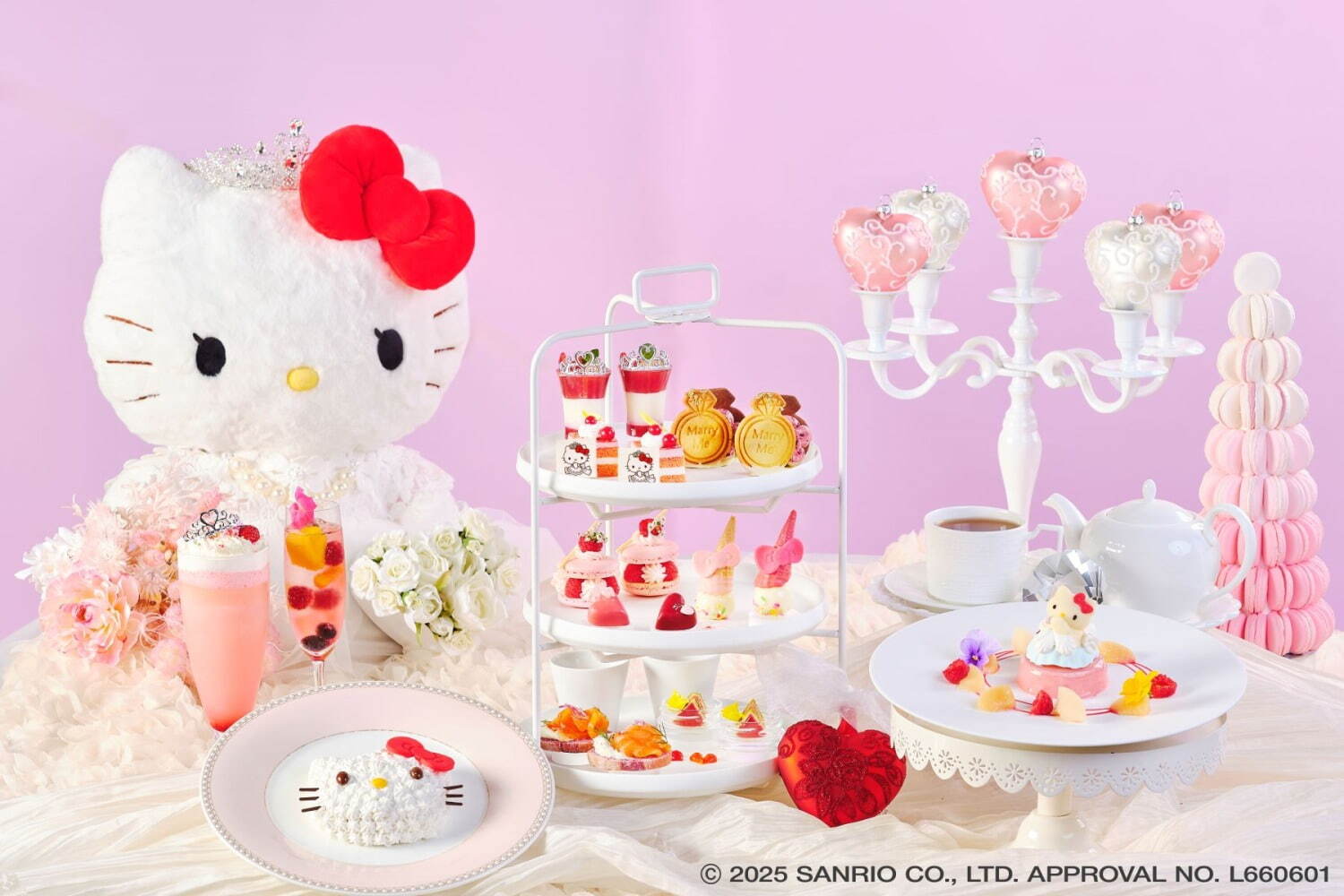 ハローキティ プリンセスアフタヌーンティー」結婚指輪風バターサンド