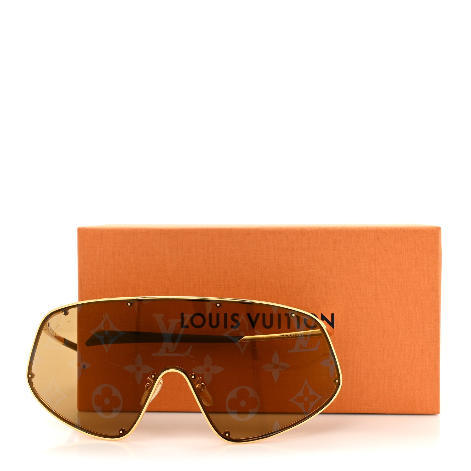 Louis Vuitton Metal LV Golden Mask Sunglasses Z1649U Gold 1730604