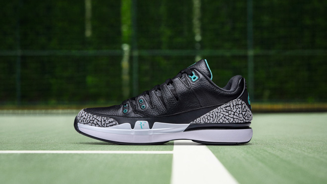 フェデラー×ジョーダン「ナイキ コート ズーム ヴェイパー RF X AJ 3