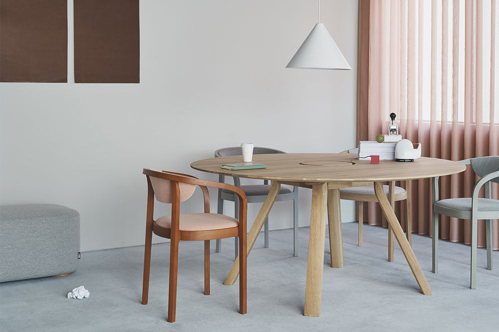 カリモクニュースタンダード カラーウッド テーブルXL・PLAIN（ペール