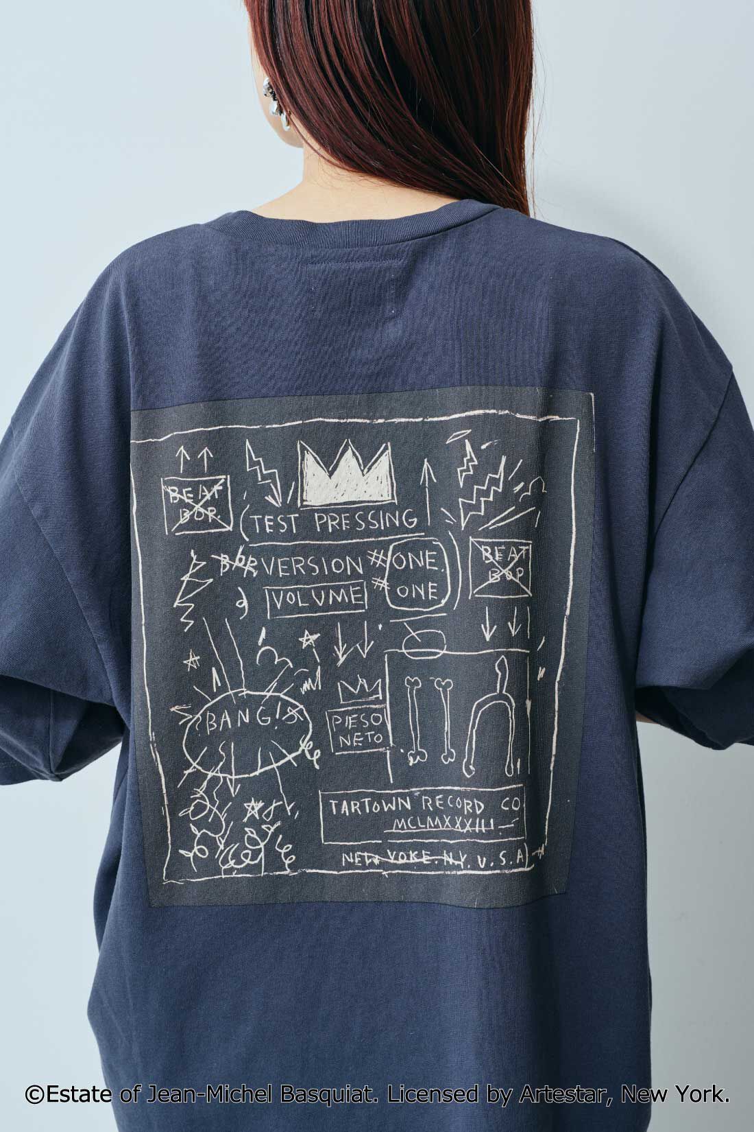 MEDE19F ART meets MEDE19F バックプリントTシャツ〈Jean-Michel