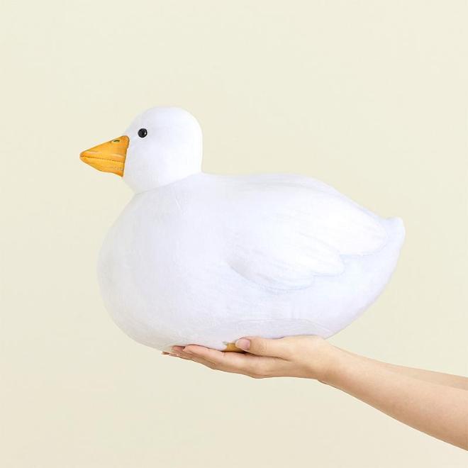 ぽってり丸い 真っ白アヒルのもっちりクッション│YOU+MORE！│フェリシモ
