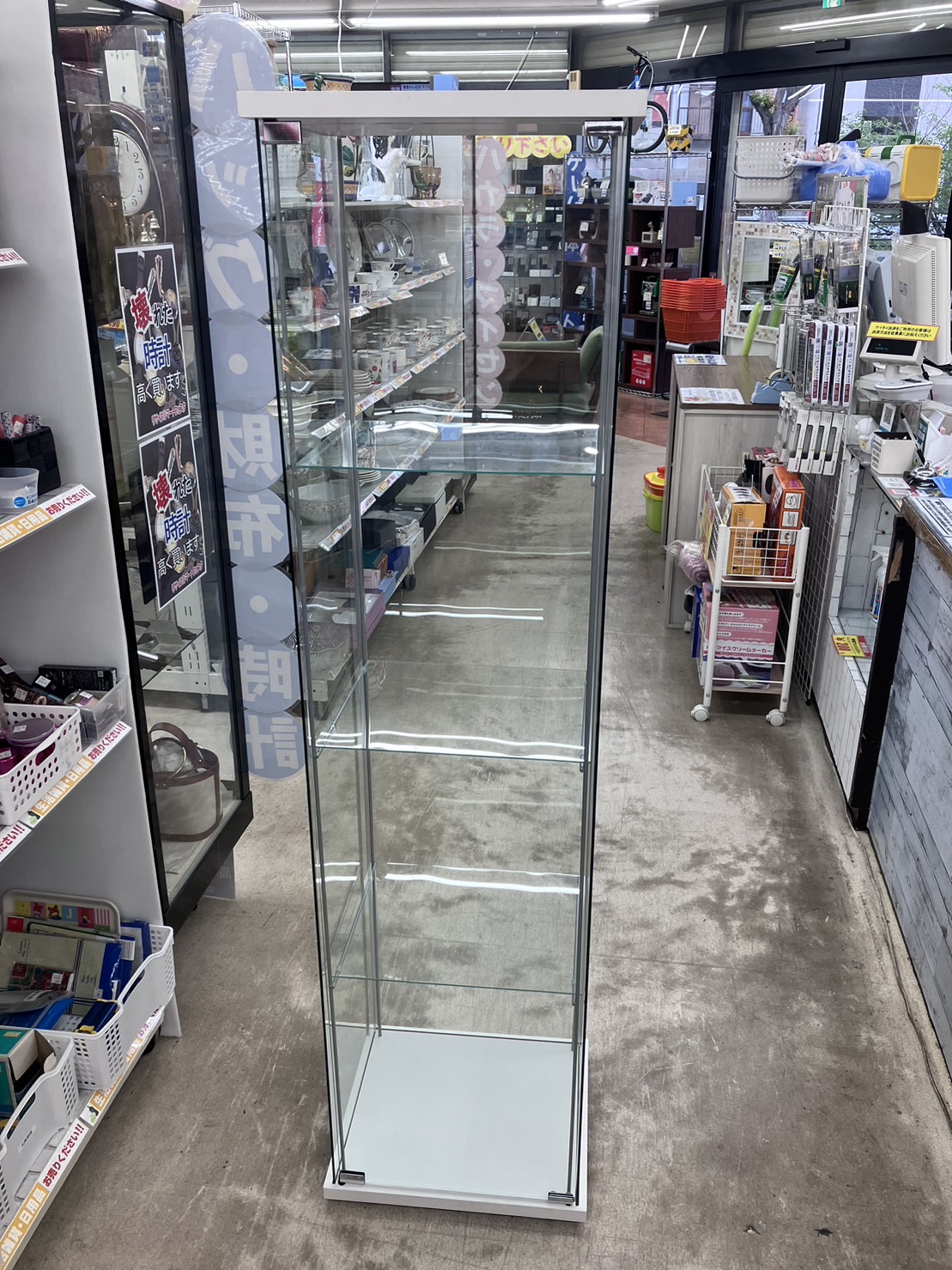 未使用品 IKEA イケア DETOLF ガラスコレクションケース デトルフ】を