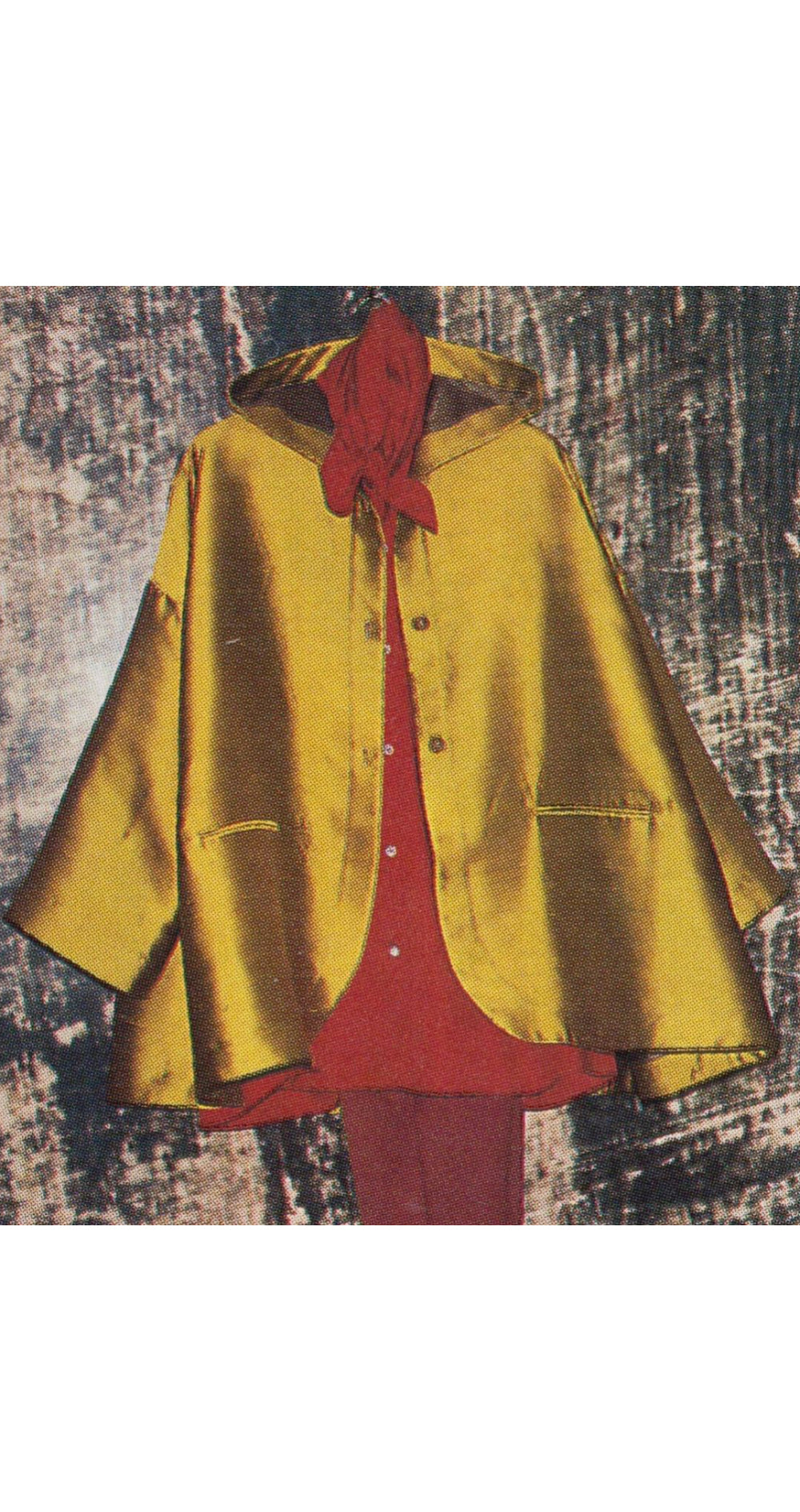 Romeo Gigli 1991 S/S Chartreuse Silk Swing Jacket w/ Neck Piece