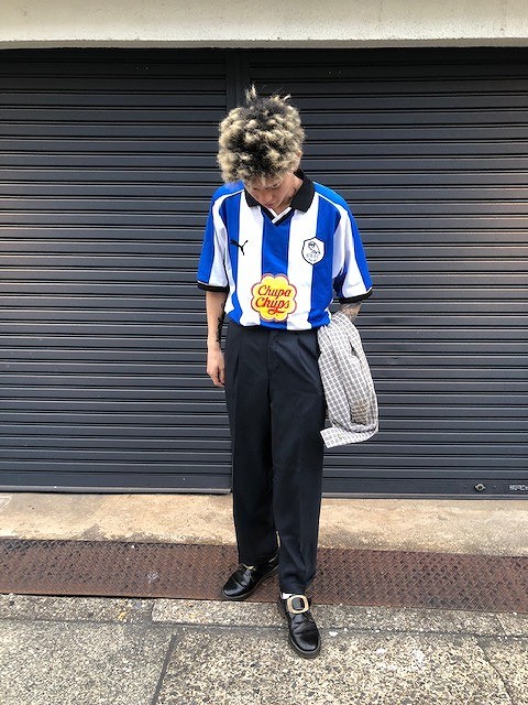 黒内です。☆00/01 SWFCゲームシャツ☆Sir jac☆ストライプ柄