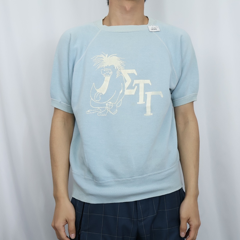 60s 70s フットボールT アメフト スウェット ミントコンディション 60s