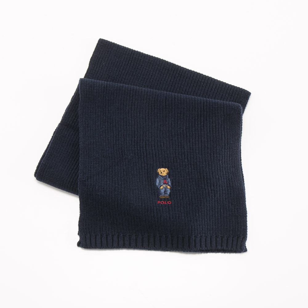 ポロラルフローレン POLO RALPH LAUREN マフラー SOLID DENIM BEAR