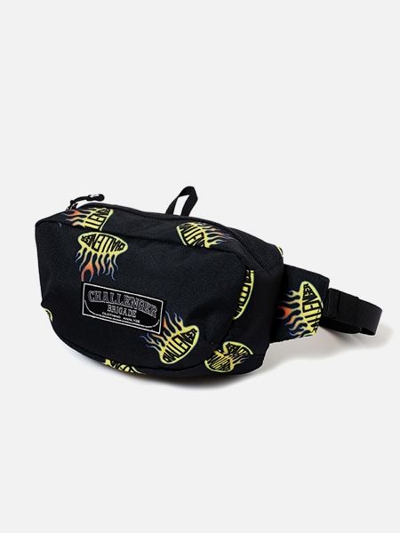 CHALLENGER / FIREBALL WAIST BAG -Black-