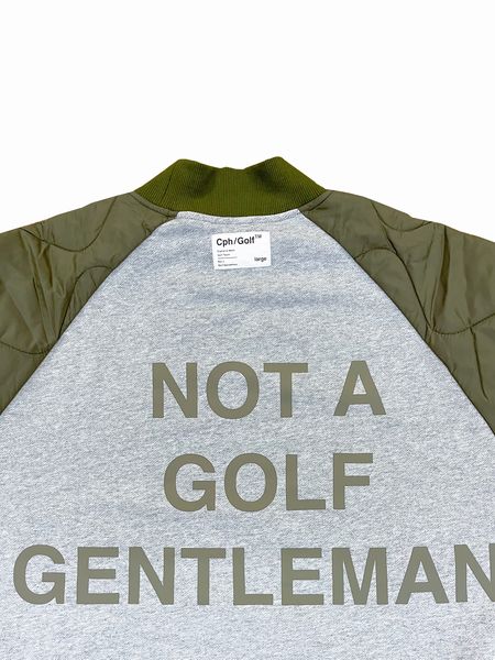 Captains Helm Golf / QUILTED ARM PULLOVER - Khaki -