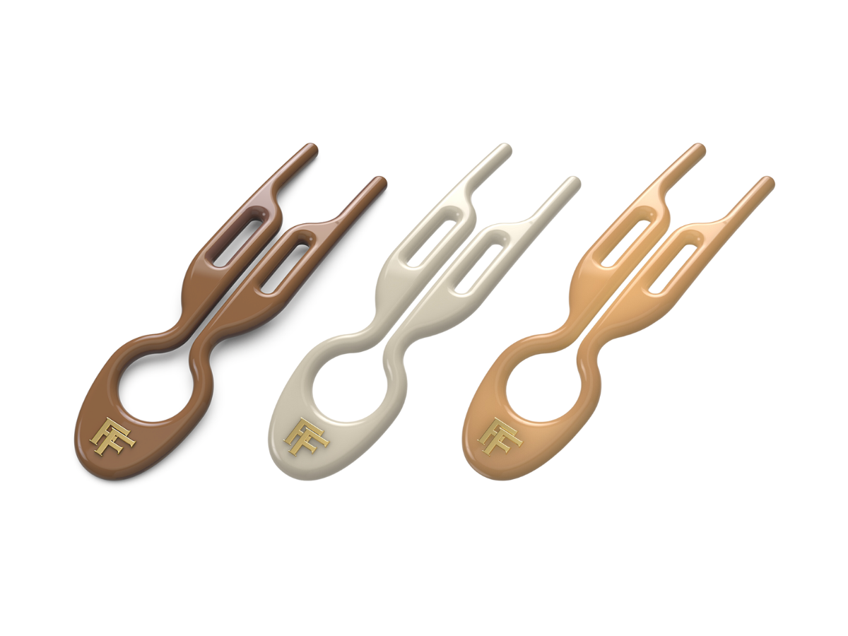 Nº1 HAIRPIN | Milano Collection | Mochaccino, Cream White & Smooth