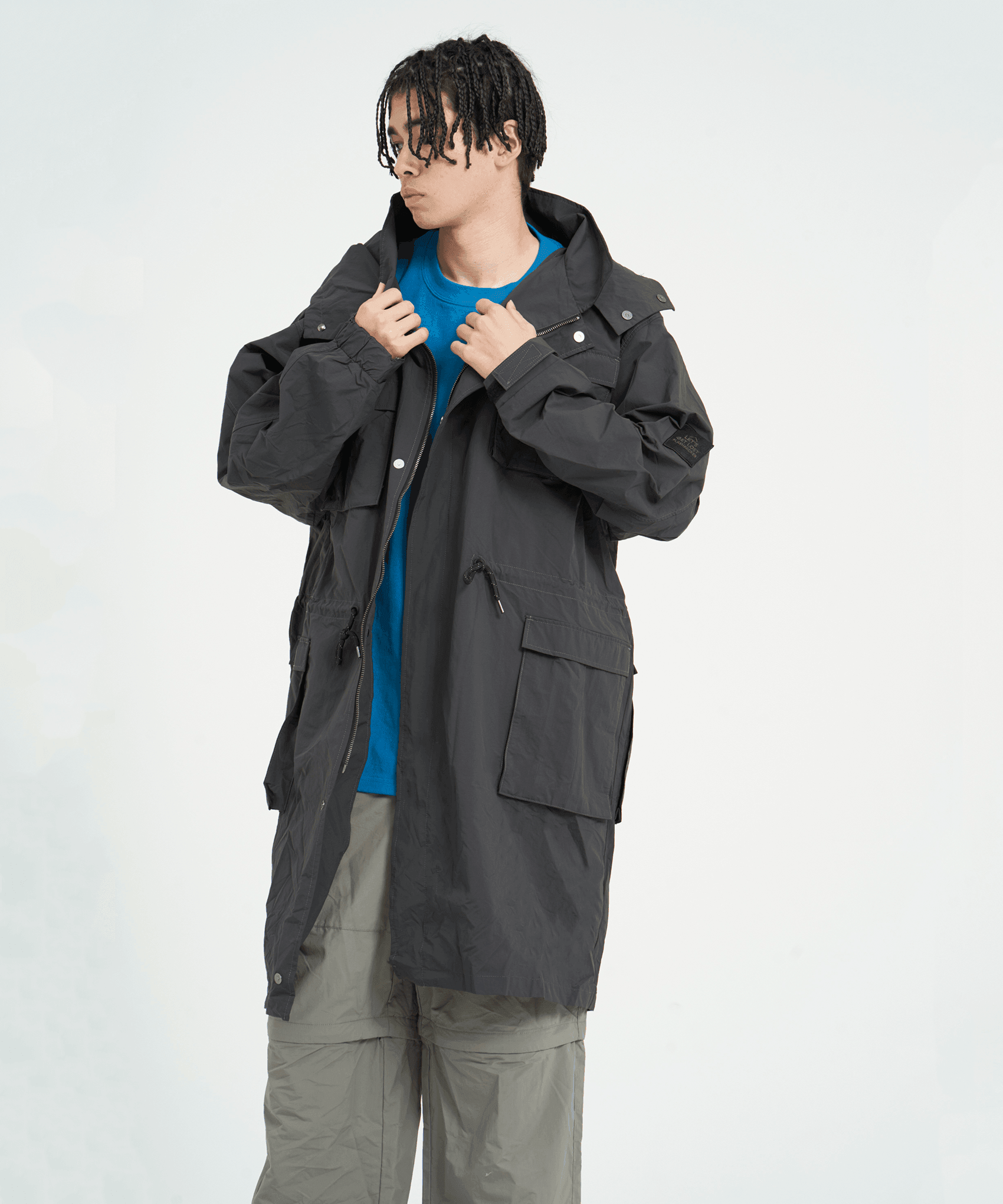 XJK-PRD（ナイロンロングコート）BLACK - OUTERWEAR (アウターウェア