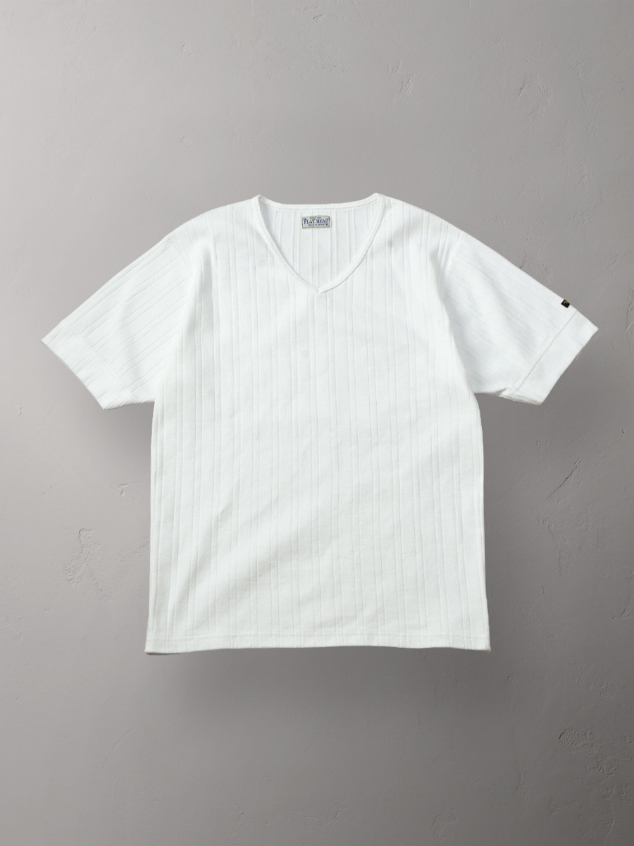 フライス Vネック Tシャツ FN-TLV-001 | THE FLAT HEAD