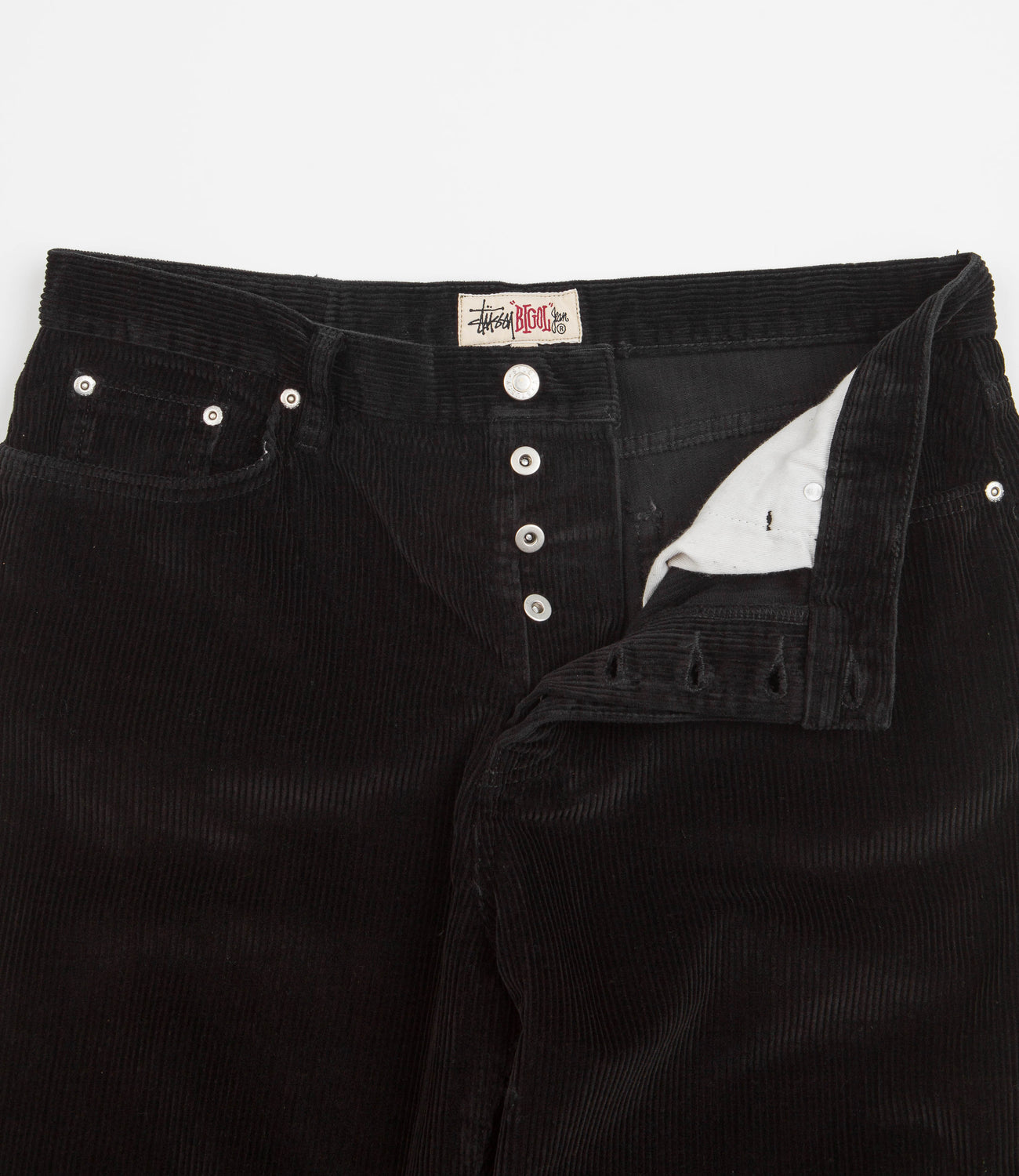 Stussy Corduroy Big Ol Jeans - Black | Flatspot