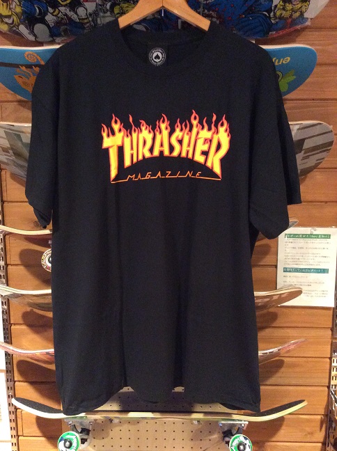 THRASHER Flame Logo black T-shirt スラッシャー Tシャツ XLサイズ