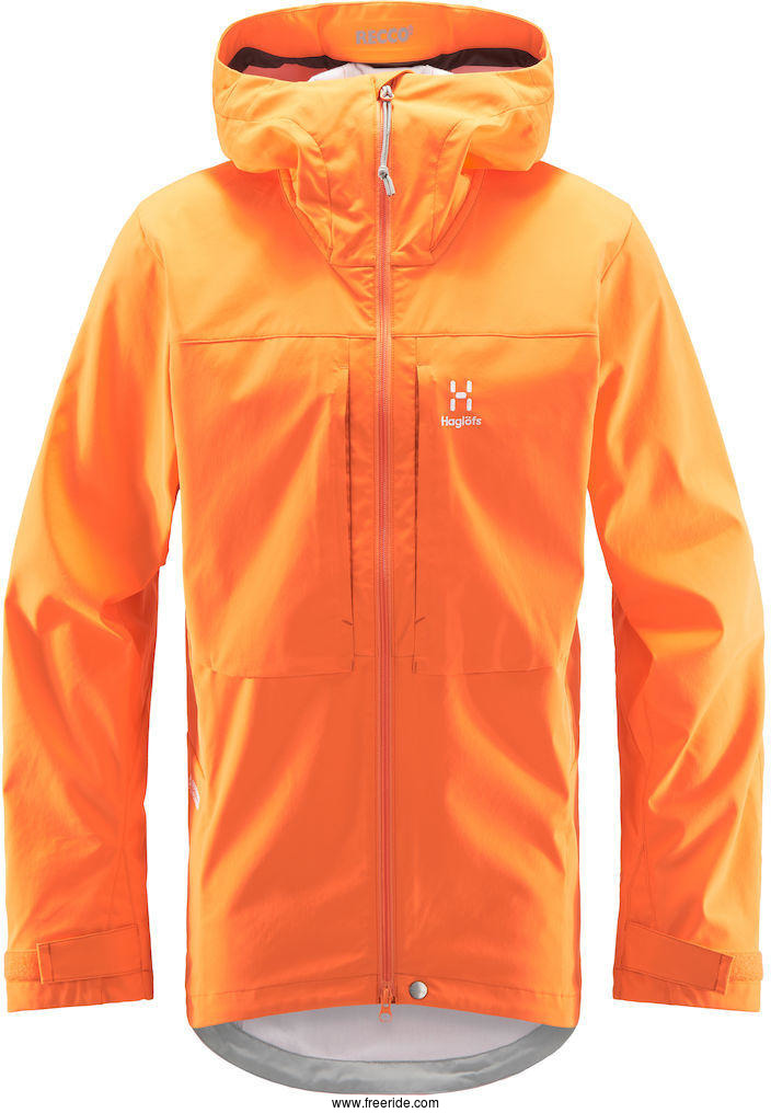 Haglöfs Touring Infinium Jacket Men - Flame Orange review - Freeride
