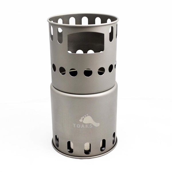 Toaks ultra-lightweight titanium wood stove · Trekking, bivouac