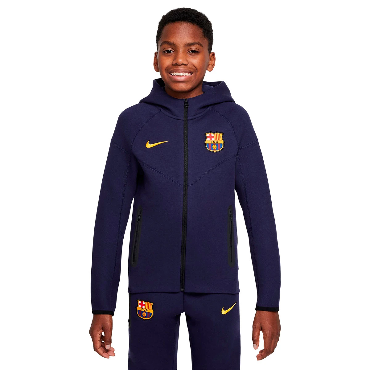 Jacket Nike Kids Fc Barcelona 2025-2026 Fanswear Imperial Purple