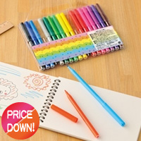 水性ペン18色セット は販促品・記念品の名入れは【ノベルティ110番】へ