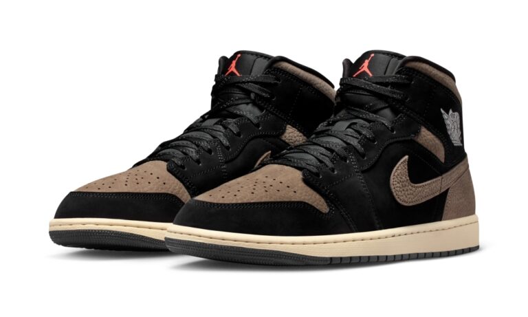 2025年 12/17 発売】NIKE AIR JORDAN 1 MID “Black/Light Wild Mango