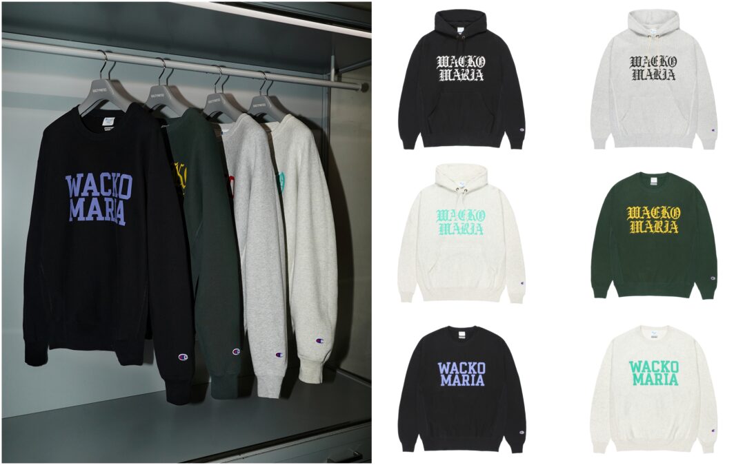 2026年 初売り】WACKO MARIA × Champion “REVERSE WEAVE Hoodie & Crew