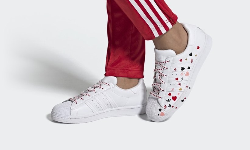 2/1発売！adidas Originals SUPERSTAR “Valentine” “Splash Heart