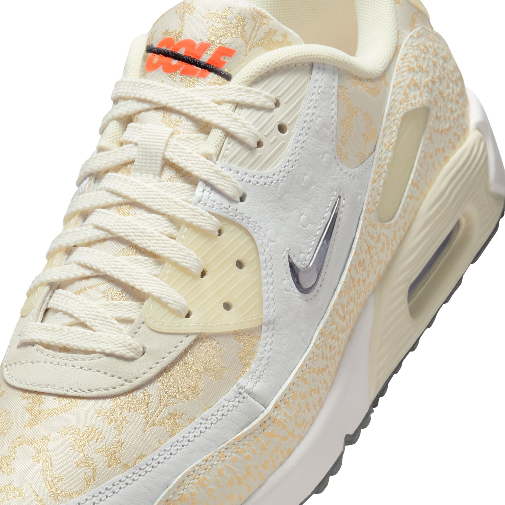 Nike Golf Air Max 90 NRG Shoes - White/Metallic Gold/Sail 100
