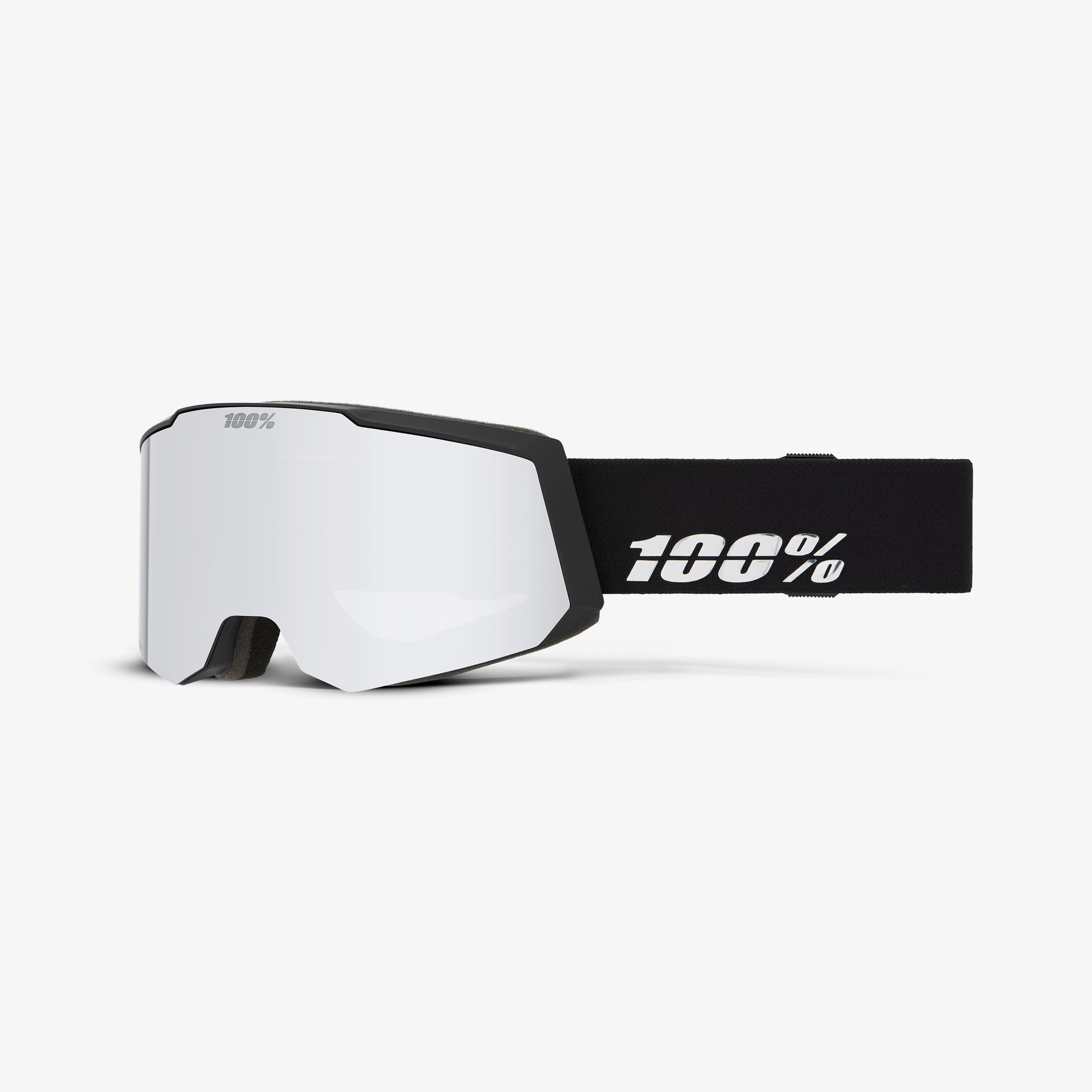 SNOWCRAFT S HiPER Goggle Black/Silver - Mirror Silver Lens – 100%