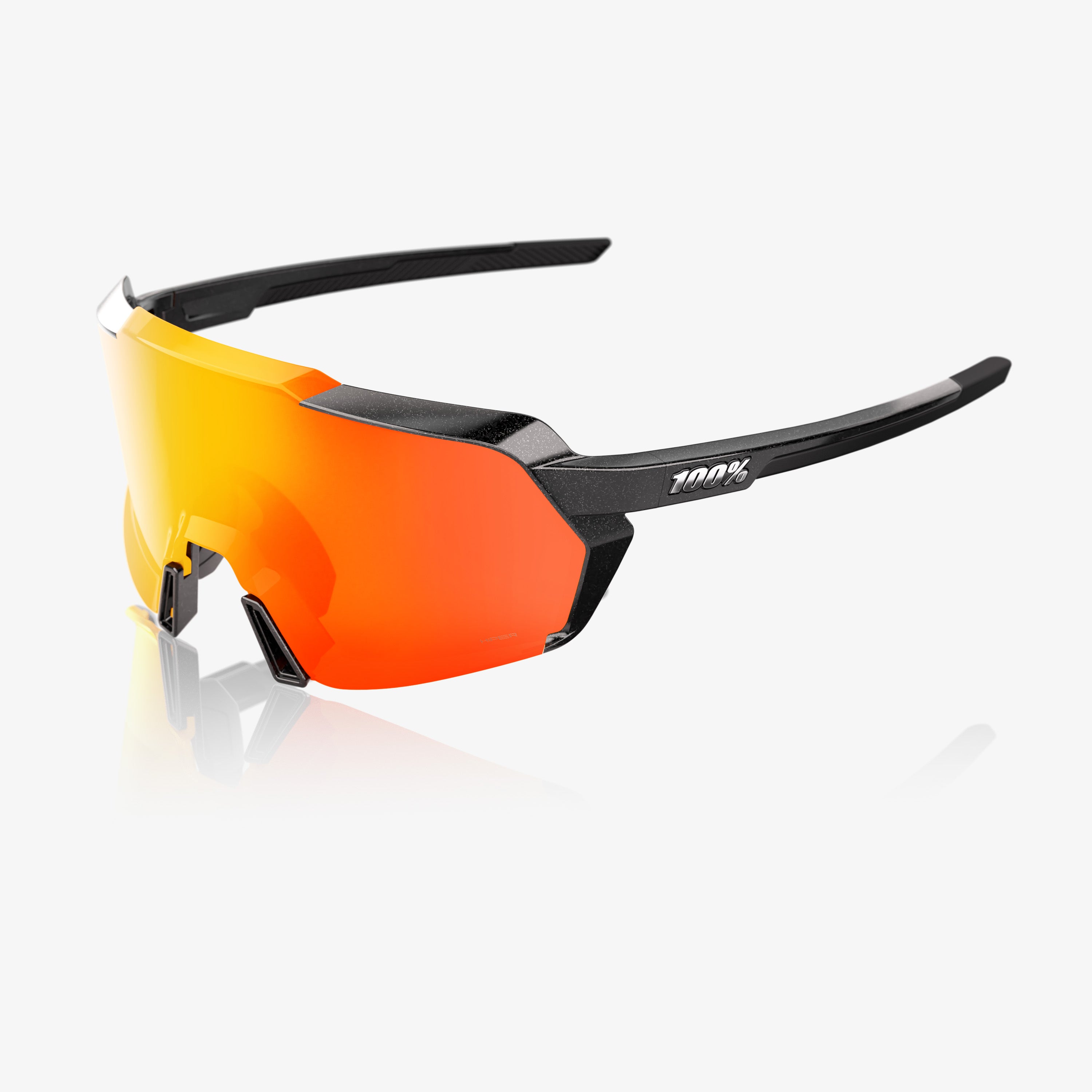 KORBIN - Gloss Metallic Black - Orange Flash Mirror Photochromic