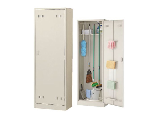 クリーンロッカー 掃除道具入れ 片開扉 SWA-600[生興][新品]|クリーン