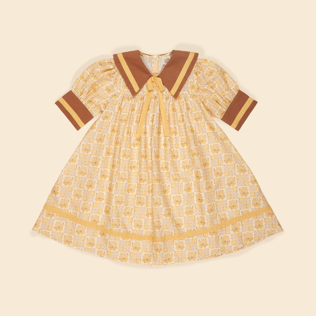 Apolina Stevie Dress pool 2-3y 美品 Apolina Stevie dress 7-9y