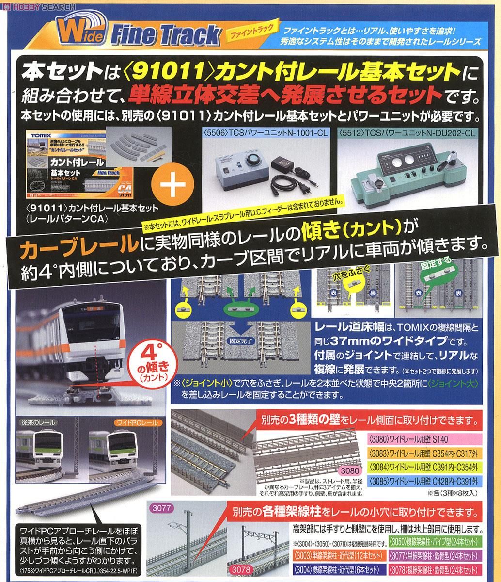 Fine Track カント付レール立体交差セット (レールパターンCC) (鉄道