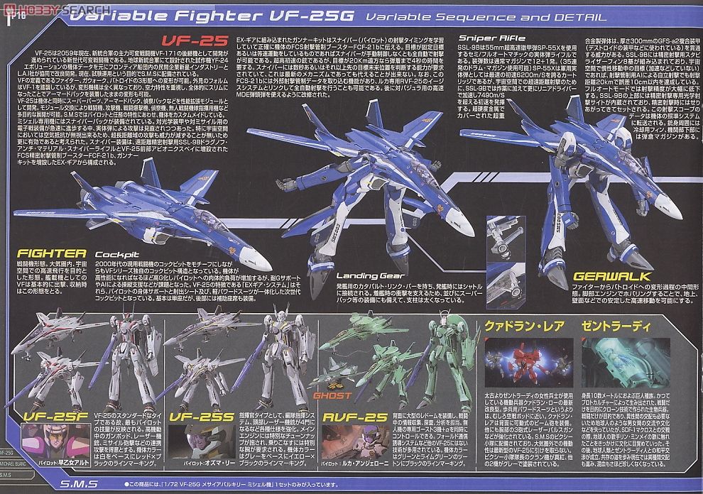 VF-25G メサイアバルキリー ミシェル機 (プラモデル) - ホビーサーチ