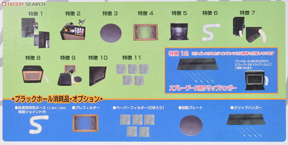 スプレーブース ブラックホール ツインファン (塗装ブース) - ホビー