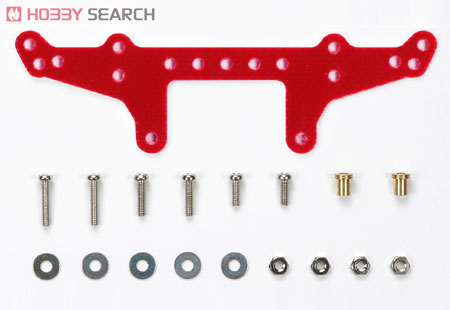 スーパーX・XXシャーシ FRPリヤローラーステー (レッド) (ミニ四駆