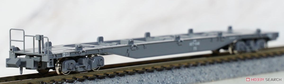 コキ107 (JRFマークなし テールライト付) コンテナ無積載 (鉄道模型