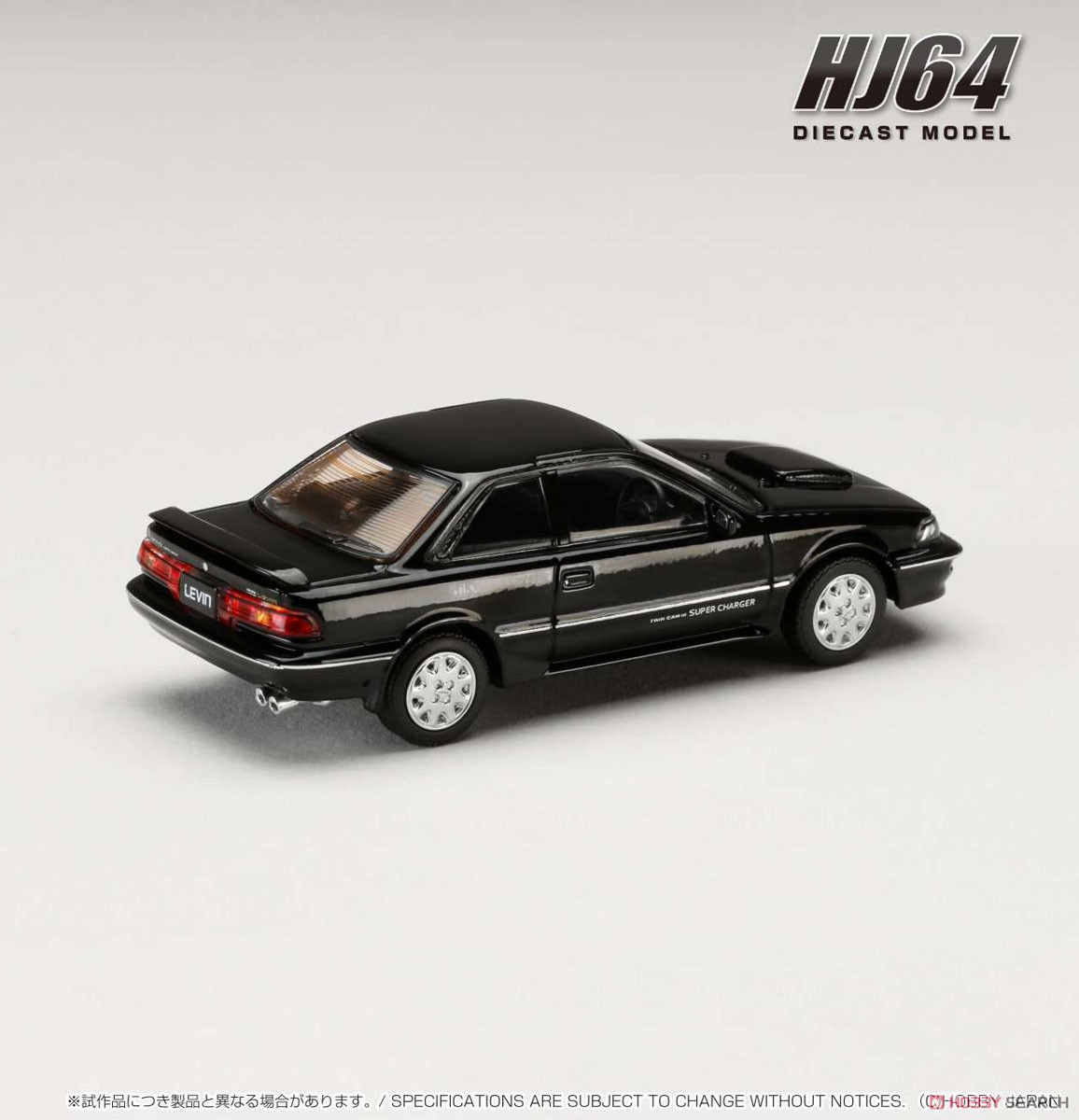 トヨタ カローラ レビン GT-Z AE92 ブラックメタリック (ミニカー