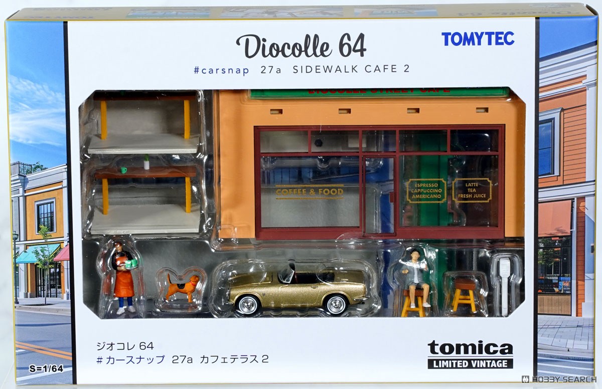 ジオコレ64 #カースナップ27a カフェテラス2 (ホンダS800付属