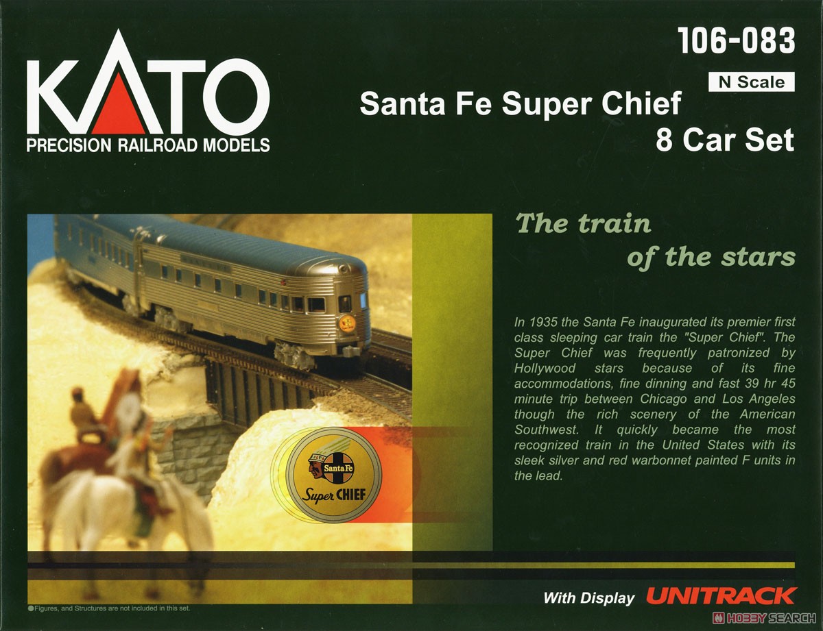 サンタ・フェ スーパーチーフ (8両セット) ☆外国形モデル (鉄道模型