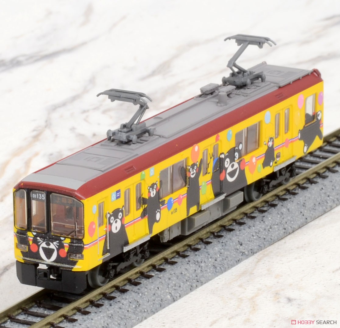 鉄道コレクション 熊本電気鉄道 01形 (くまモンラッピング・イエロー