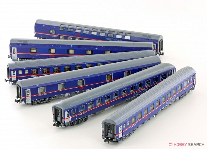 OBB Ep.VI nightjet EN470 (6両セット) ☆外国形モデル (鉄道模型