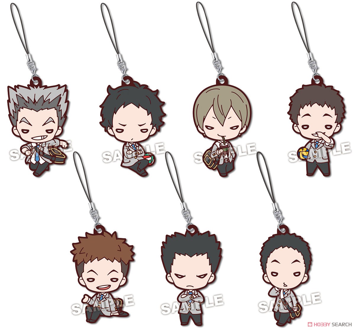 にとたん ハイキュー!! 制服 梟谷学園高校 ラバーマスコット (7個