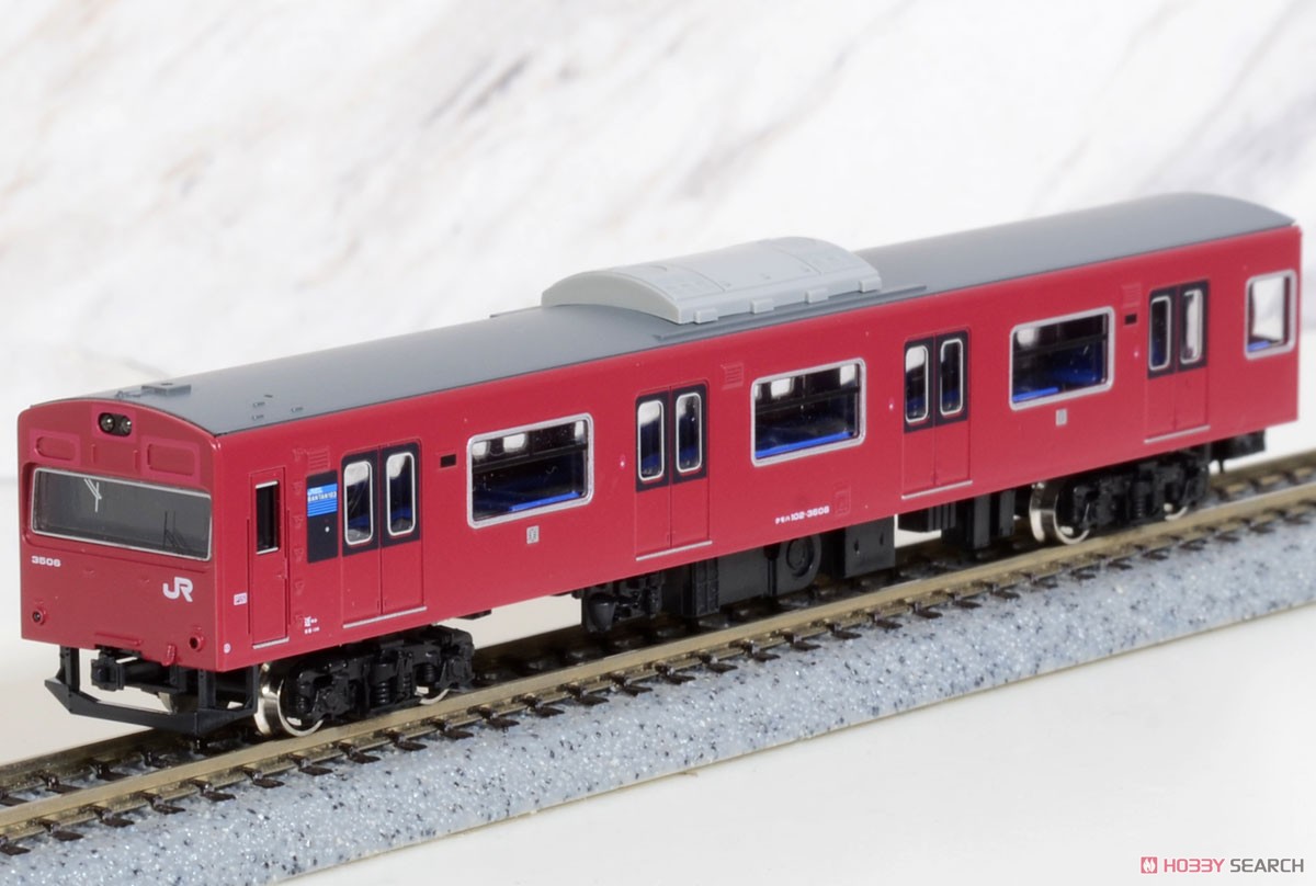 鉄道模型 31512 JR103系3500番台播但線（台車黒）4両編成 動力付き