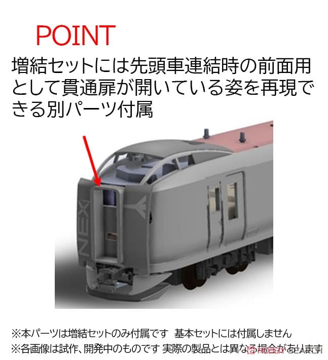 JR E259系 特急電車 (成田エクスプレス) 増結セット (増結・3両セット