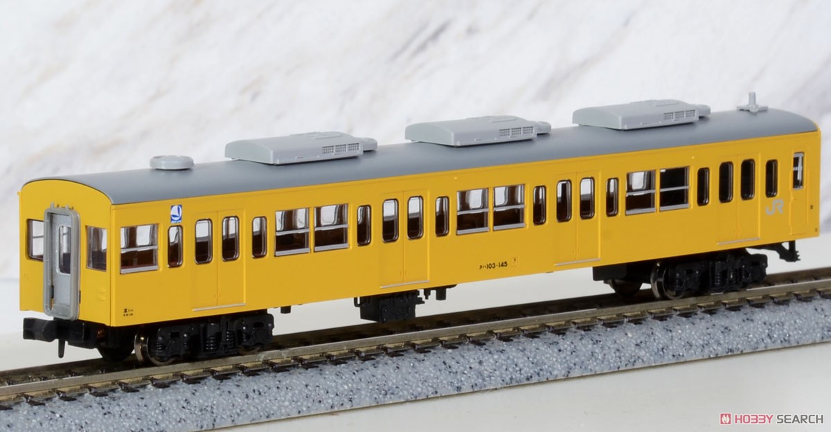 103系 初期型・分散冷房車 カナリア・福知山線 4両セット (4両セット