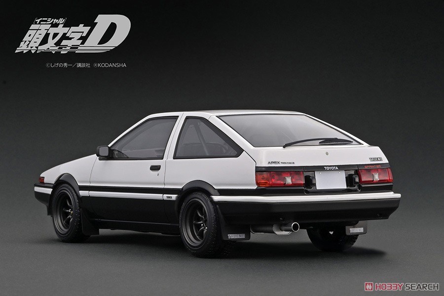 INITIAL D Toyota Sprinter Trueno 3Dr GT Apex (AE86) White/Black